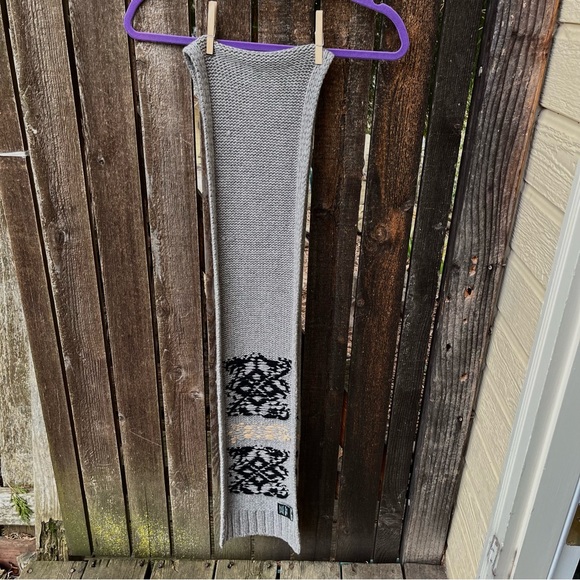 Eddie Bauer Lambswool Gray Scarf O/S - Picture 8 of 12